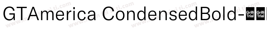 GTAmerica CondensedBold字体转换